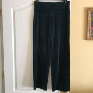 Great green velvet-like pants